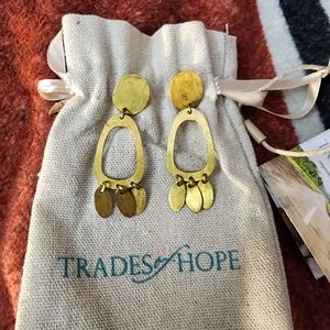 Trades of Hope brass earrings
